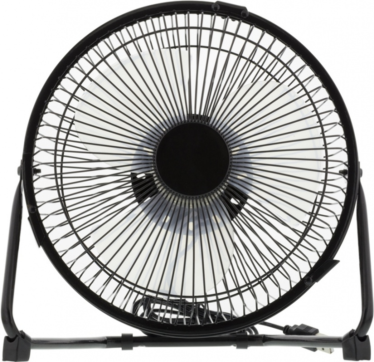 DELTACO USB-fläkt, bordsmodell, plast, svart