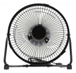 DELTACO USB-fläkt, bordsmodell, plast, svart