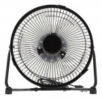 DELTACO USB-fläkt, bordsmodell, plast, svart