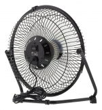 DELTACO USB-fläkt, bordsmodell, plast, svart