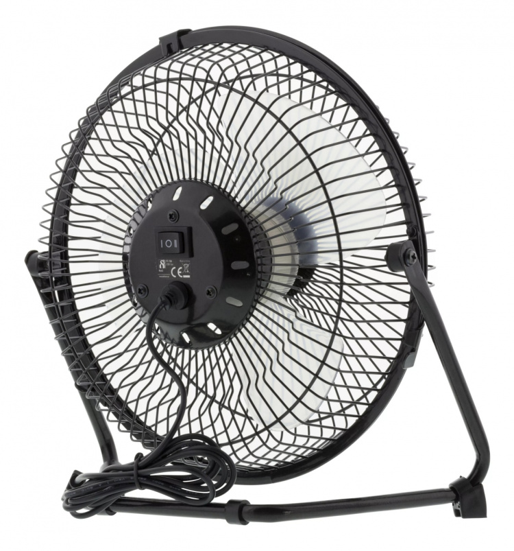 DELTACO USB-fläkt, bordsmodell, plast, svart