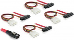 DeLOCK multilane SAS-kabel SFF8087 - 4xSFF8482+Molex 4-pin ström 0,5m DeLOCK multilane SAS-kabel SFF8087 - 4xSFF8482+Molex 4-pin ström 0,5m