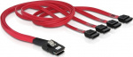 DeLOCK multilane SAS-kabel SFF8087 till 4xSATA 7-pin, 50 cm