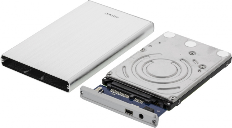 DELTACO externt kabinett för 1x2,5 DELTACO externt kabinett för 1x2,5