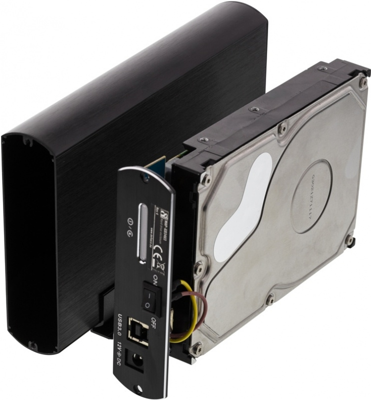 DELTACO externt kabinett för 1x3,5 DELTACO externt kabinett för 1x3,5