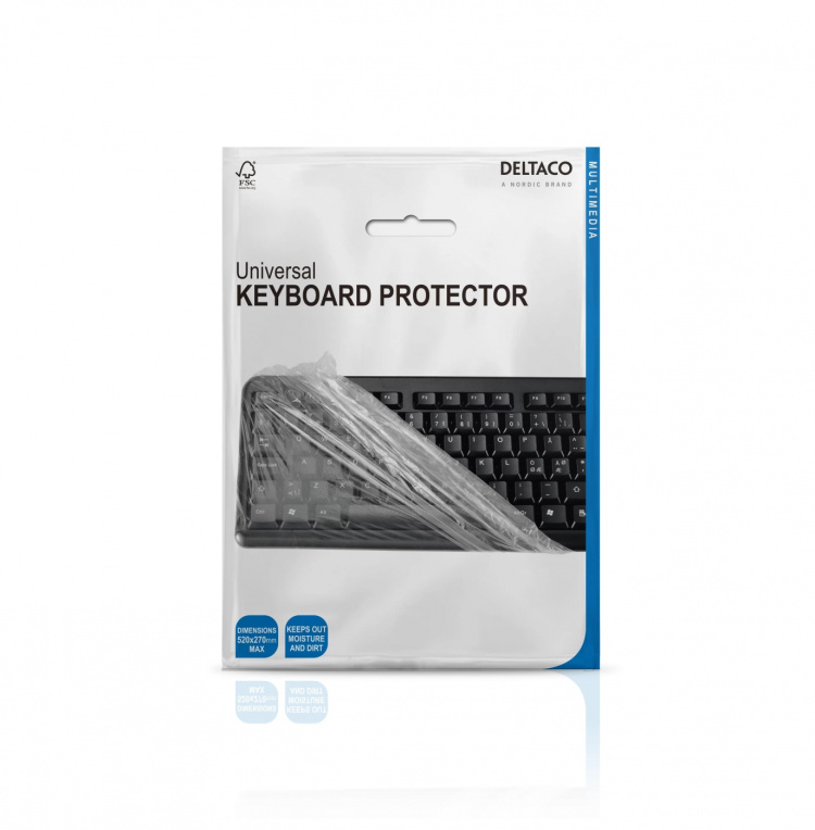 DELTACO Damm och spillskydd för alla typer av tangentbord