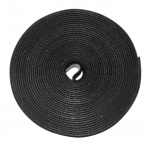 DELTACO Hook and loop fastener cable ties, width 10mm, 5m, black DELTACO Hook and loop fastener cable ties, width 10mm, 5m, black
