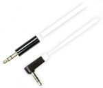 DELTACO ljudkabel, vinklad 3,5mm hane till 3,5mm hane, 1m, vit DELTACO ljudkabel, vinklad 3,5mm hane till 3,5mm hane, 1m, vit