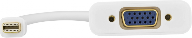 DELTACO mini DisplayPort till VGA-adapter med ljud, 0,25m, vit (DP-VGA14) DELTACO mini DisplayPort till VGA-adapter med ljud, 0,25m, vit (DP-VGA14)