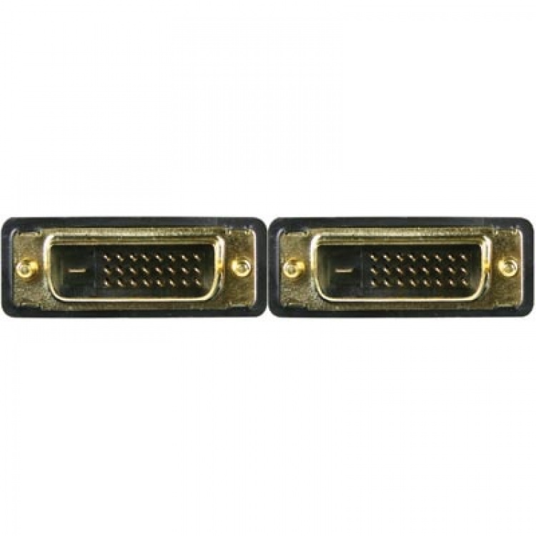 DELTACO DVI monitorkabel Dual Link, DVI-D ha - ha 3m