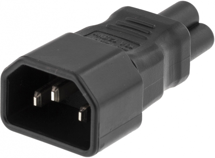 DELTACO Srömadapter, IEC 60320 C14 till IEC 60320 C5, 250V/2,5A, svar DELTACO Srömadapter, IEC 60320 C14 till IEC 60320 C5, 250V/2,5A, svar
