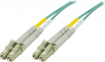 DELTACO OM3 fiberkabel LC - LC, duplex, multimode, 50/125, 1m