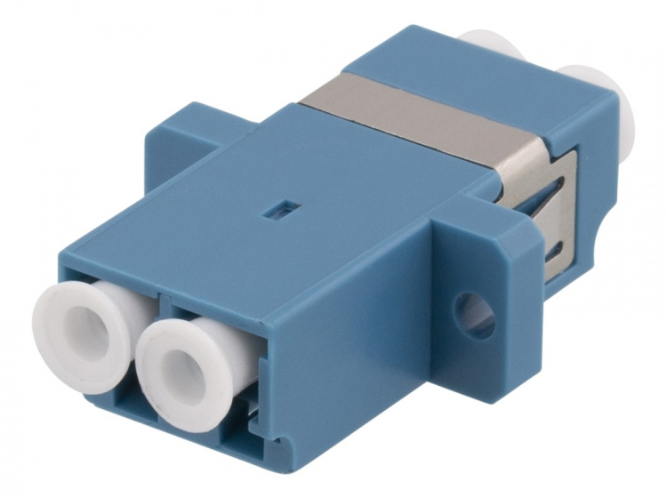 DELTACO Snap-in fiber mating sleeve, 2xLC-LC, Single mode, duplex, blu DELTACO Snap-in fiber mating sleeve, 2xLC-LC, Single mode, duplex, blu