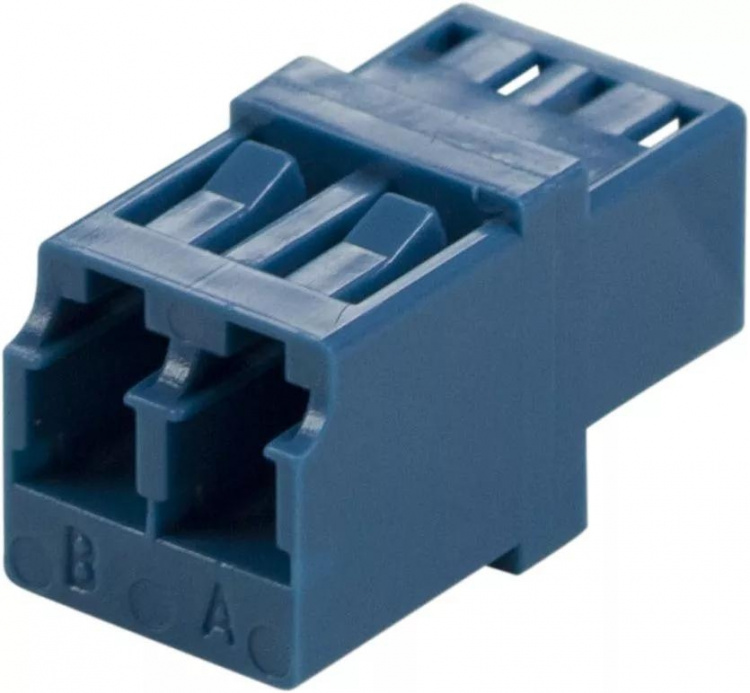 DELTACO Snap-in fiber mating sleeve, 2xLC-LC, Single mode, duplex, blu DELTACO Snap-in fiber mating sleeve, 2xLC-LC, Single mode, duplex, blu
