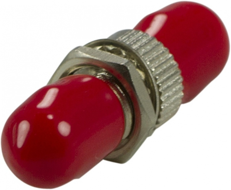 DELTACO fiber mating sleeve, 1xST-ST, Single mode, simplex, metal