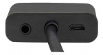 DELTACO HDMI till VGA-adapter, 19-pin ha - 15-pin+3,5mm, 0,2m, svart