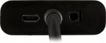 DELTACO HDMI till VGA-adapter, 19-pin ha - 15-pin+3,5mm, 0,2m, svart
