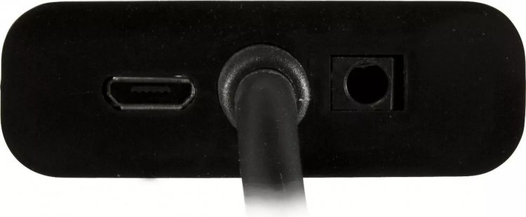 DELTACO HDMI till VGA-adapter, 19-pin ha - 15-pin+3,5mm, 0,2m, svart