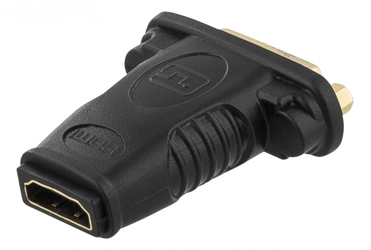 Goobay HDMI™/DVI-I Adapter, gold-plated HDMI™ female (Type A) > DVI-I female Dual-Link (24+5 pin) Goobay HDMI™/DVI-I Adapter, gold-plated HDMI™ female (Type A) > DVI-I female Dual-Link (24+5 pin)