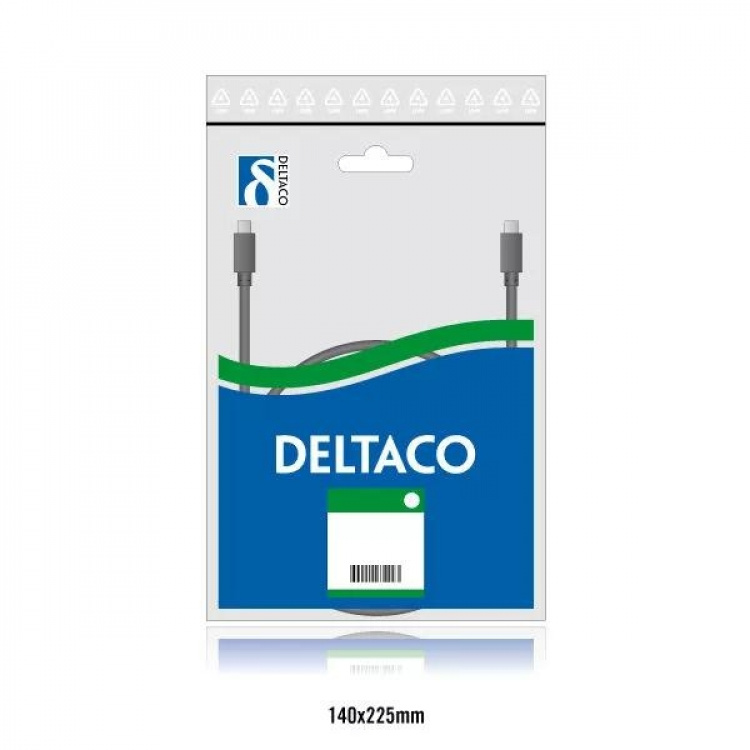 DELTACO U/UTP Cat5e patchkabel 2m, vit