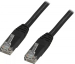 DELTACO U/UTP Cat6 patchkabel 25m, svart