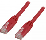 DELTACO U/UTP Cat6 patchkabel 7m, röd
