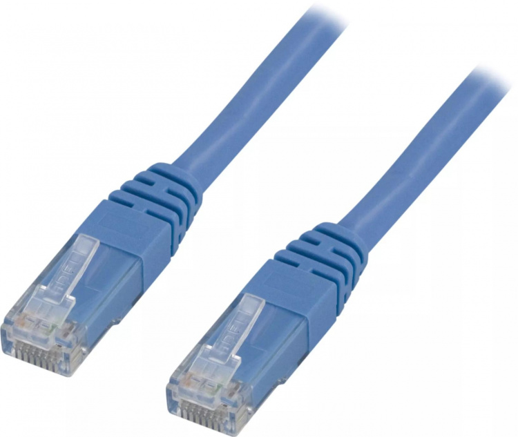 DELTACO U/UTP Cat6 patch cable, LSZH, 0.5m, blue DELTACO U/UTP Cat6 patch cable, LSZH, 0.5m, blue