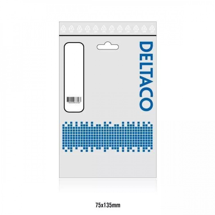 DELTACO UTP Cat6 patchkabel, LSZH, 0.5m, svart DELTACO UTP Cat6 patchkabel, LSZH, 0.5m, svart