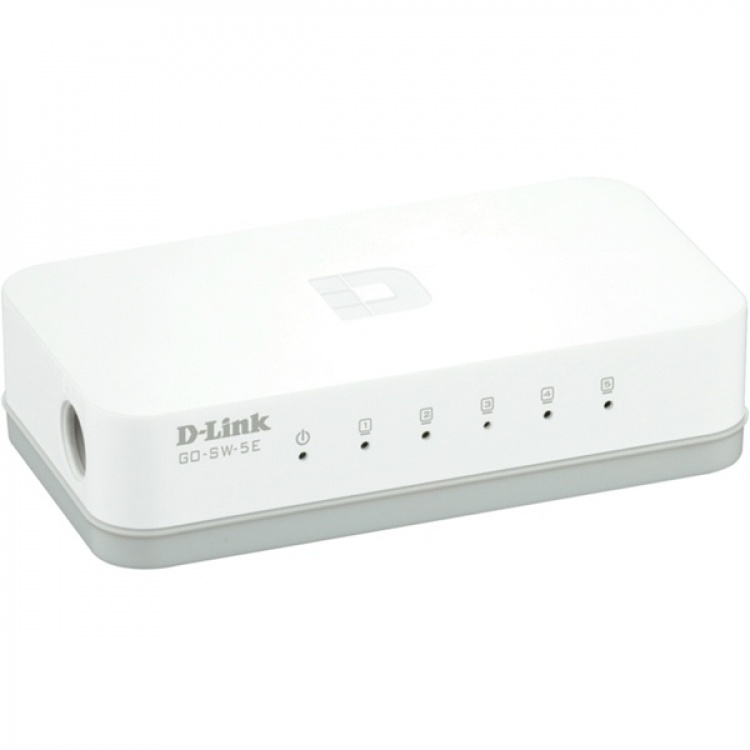D-link 5-Port Ethernet Easy Desktop Switch, 5-port 10/100Mbps, vit