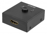 DELTACO Dubbelriktad HDMI-switch, 1-2 eller 2-1, manuell, svart DELTACO Dubbelriktad HDMI-switch, 1-2 eller 2-1, manuell, svart