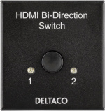 DELTACO Dubbelriktad HDMI-switch, 1-2 eller 2-1, manuell, svart DELTACO Dubbelriktad HDMI-switch, 1-2 eller 2-1, manuell, svart