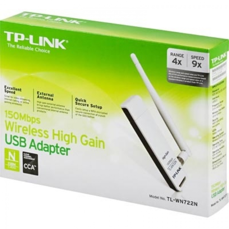 TP-LINK, Wireless Network Card, 150Mbps (TL-WN722N) TP-LINK, Wireless Network Card, 150Mbps (TL-WN722N)
