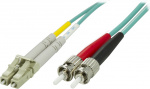 DELTACO OM3 fiberkabel LC - ST, duplex, multimode, 50/125, 1m DELTACO OM3 fiberkabel LC - ST, duplex, multimode, 50/125, 1m