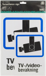 EPZI Plastic sign, TV/Video surveillance, A4 & A5 size (20-005) EPZI Plastic sign, TV/Video surveillance, A4 & A5 size (20-005)
