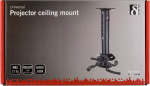 DELTACO ceiling mount for projector, 302-402mm height, max 15kg (ARM-500L)