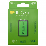 GP ReCyko Rechargeable 9V battery