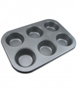 Muffin tin with non-stick coating Muffin tin with non-stick coating