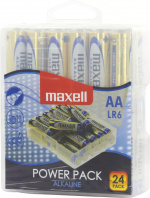 Maxell batteries, AA (LR6), Alkaline, 1.5 V, 24-pack
