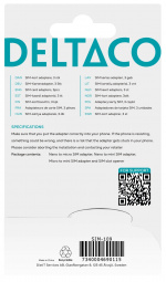 DELTACO SIM-kortsadapter för micro/mini/nano-sim, svart