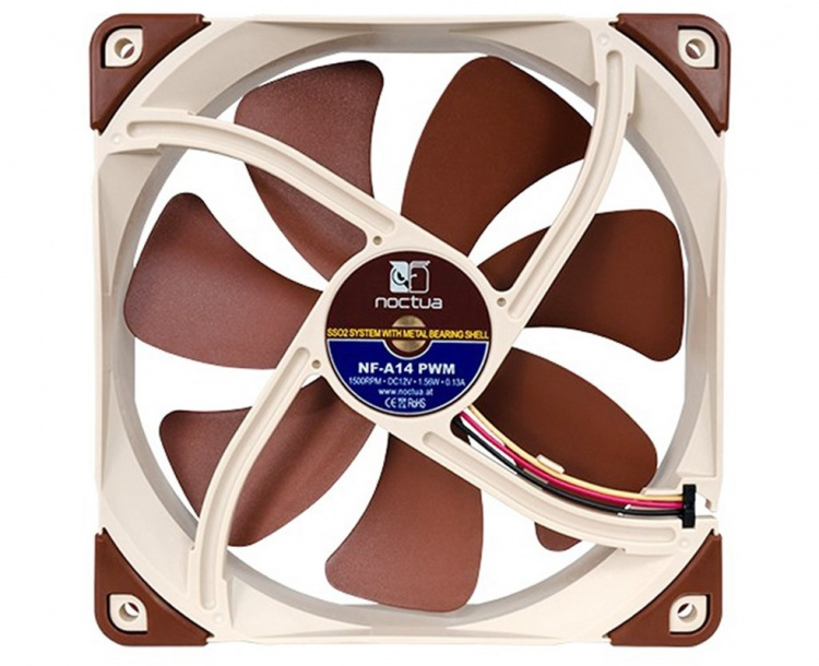 Noctua Chassifläkt 140mm, (NF-A14-PWM)