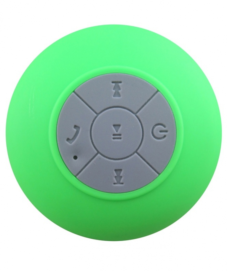 Waterproof Bluetooth Speaker with Suction Cup (Green)