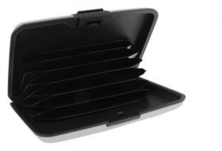 Wallet with 6 card slots, RFID Protection, Silver Wallet with 6 card slots, RFID Protection, Silver