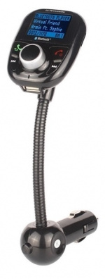 FM transmitter with Bluetooth hands-free and car charger, Black FM transmitter with Bluetooth hands-free and car charger, Black