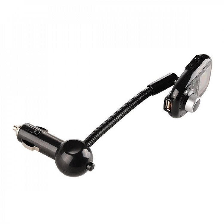 FM transmitter with Bluetooth hands-free and car charger, Black FM transmitter with Bluetooth hands-free and car charger, Black