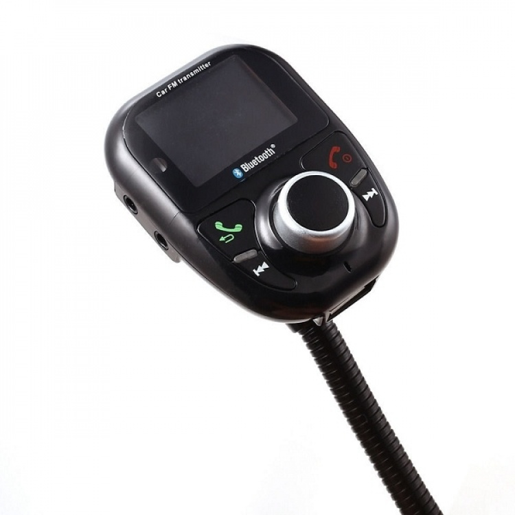 FM transmitter with Bluetooth hands-free and car charger, Black FM transmitter with Bluetooth hands-free and car charger, Black