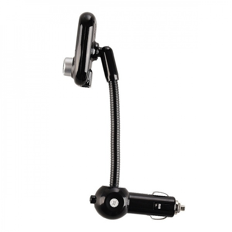 FM transmitter with Bluetooth hands-free and car charger, Black FM transmitter with Bluetooth hands-free and car charger, Black