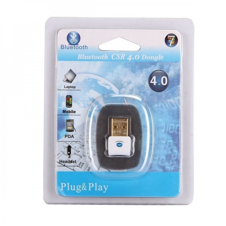 Minimalist Bluetooth Dongle/Adapter, USB 2.0/3.0