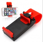 Universal mobile holder for steering wheel, Red Universal mobile holder for steering wheel, Red