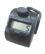 Hand counter with digital five-digit counter, Black