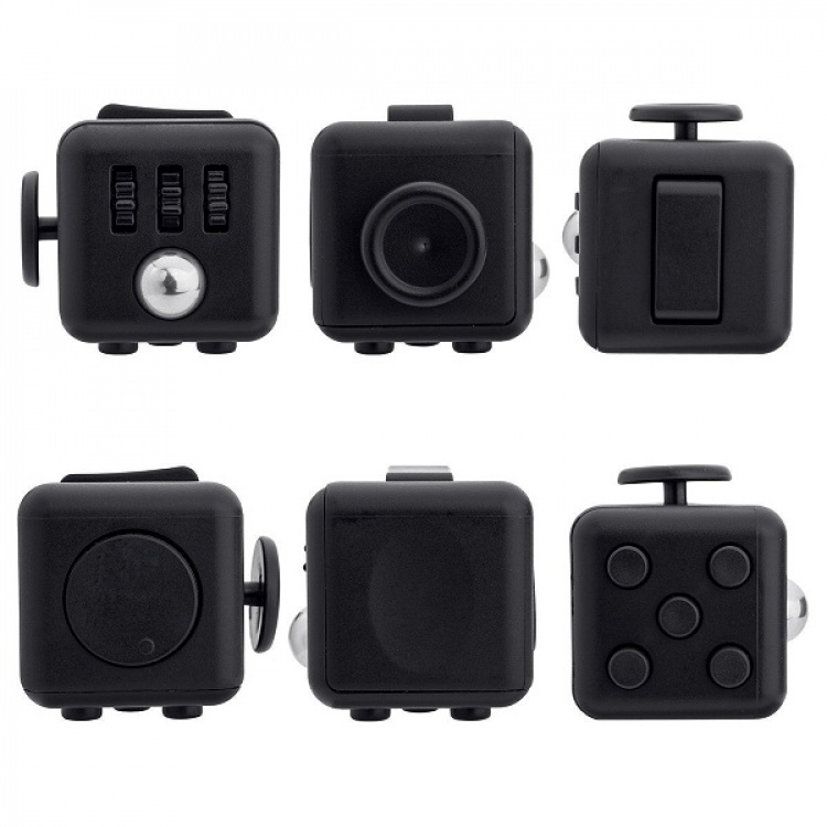 Fidget Cube, Black Fidget Cube, Black